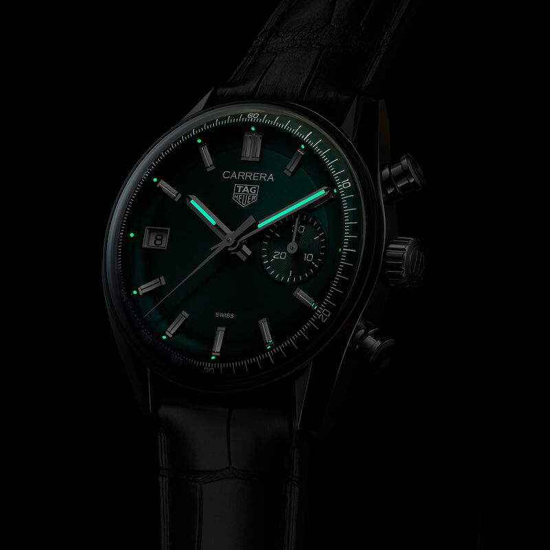 TAG Heuer Carrera Chronograph Green Dial, 39mm image number 3