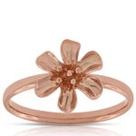 Rose Gold Flower Ring 14K