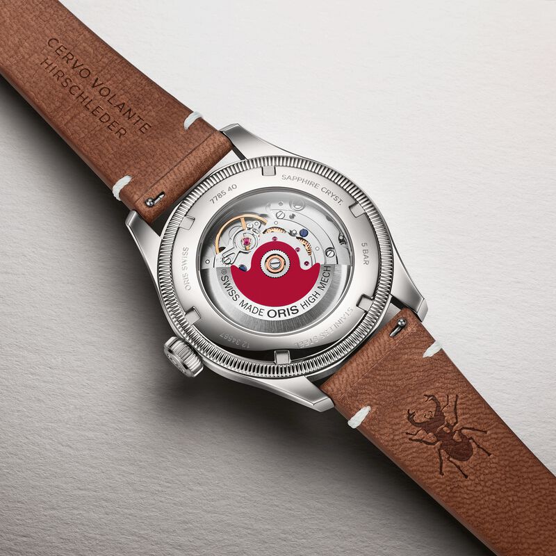 Oris x Cervo Volante Orange Dial Watch, 40mm image number 2