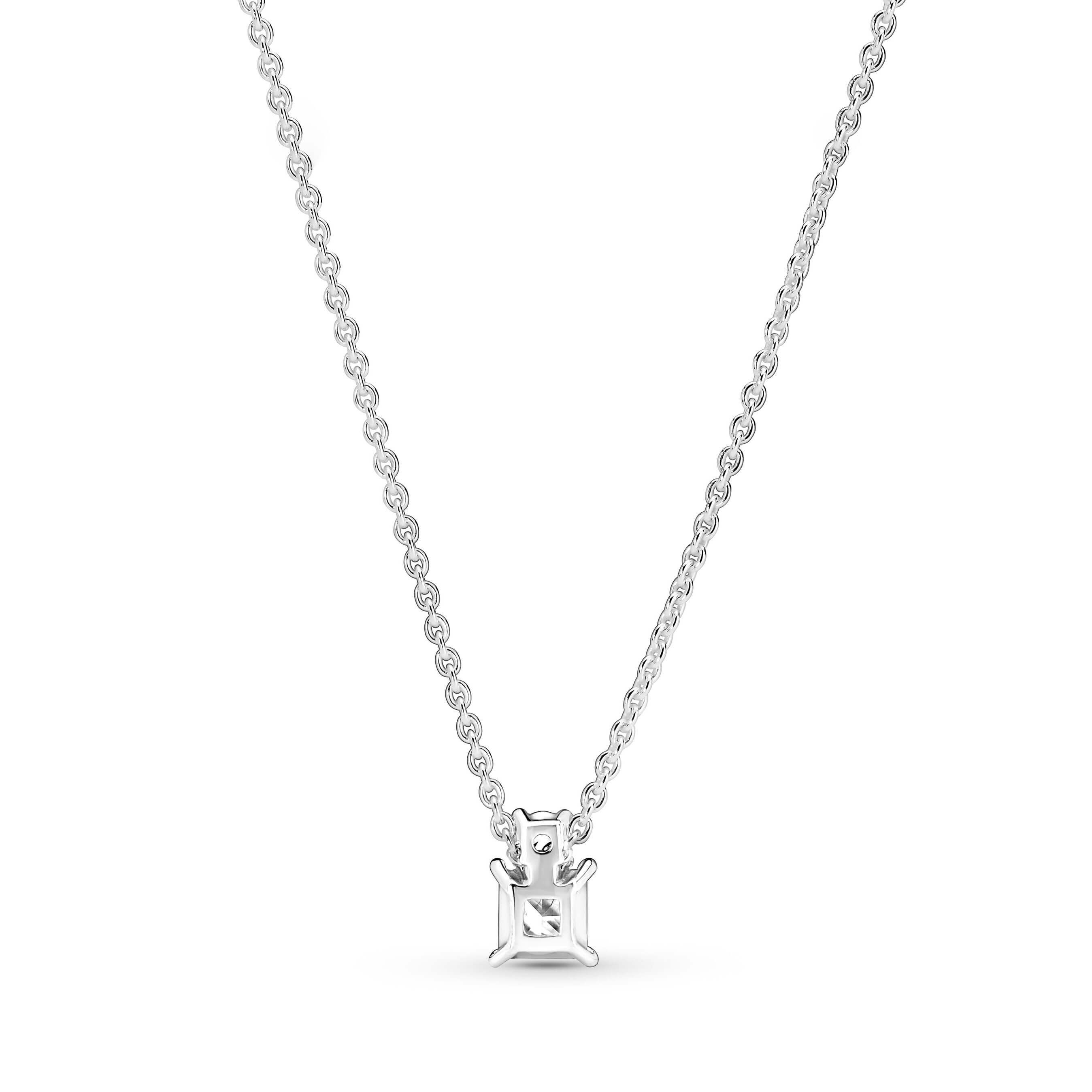 Pandora Sparkling Collier Round & Square CZ Pendant Necklace