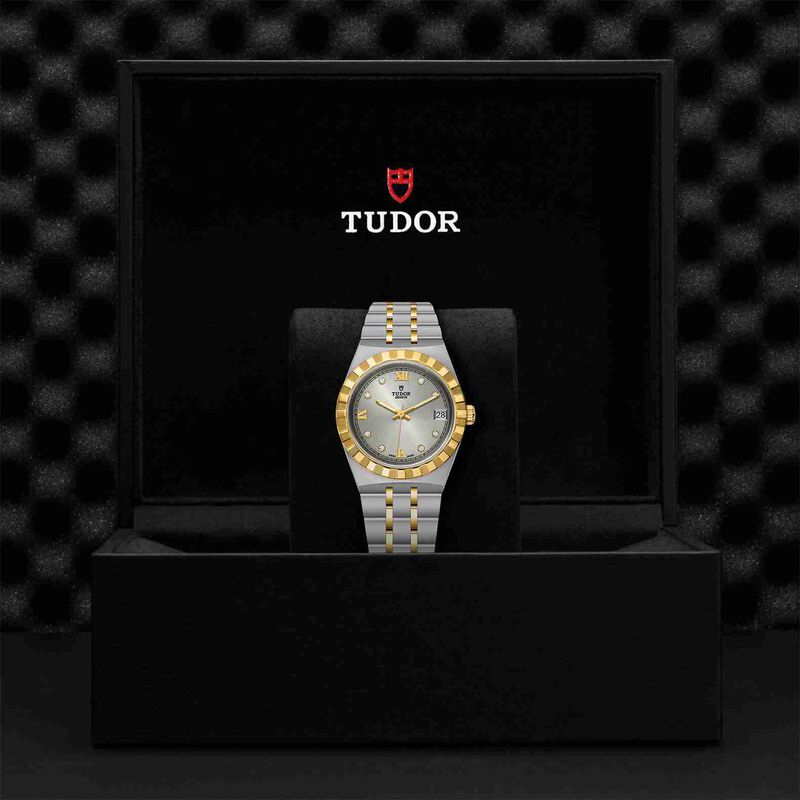 TUDOR Royal Watch Steel Case Silver Dial Steel And Gold Bracelet, 34mm image number 2