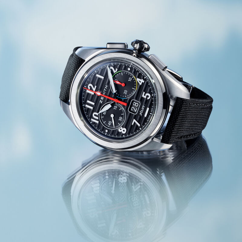 Zenith Pilot Big Date Flyback Black Dial Watch, 42.5mm image number 2