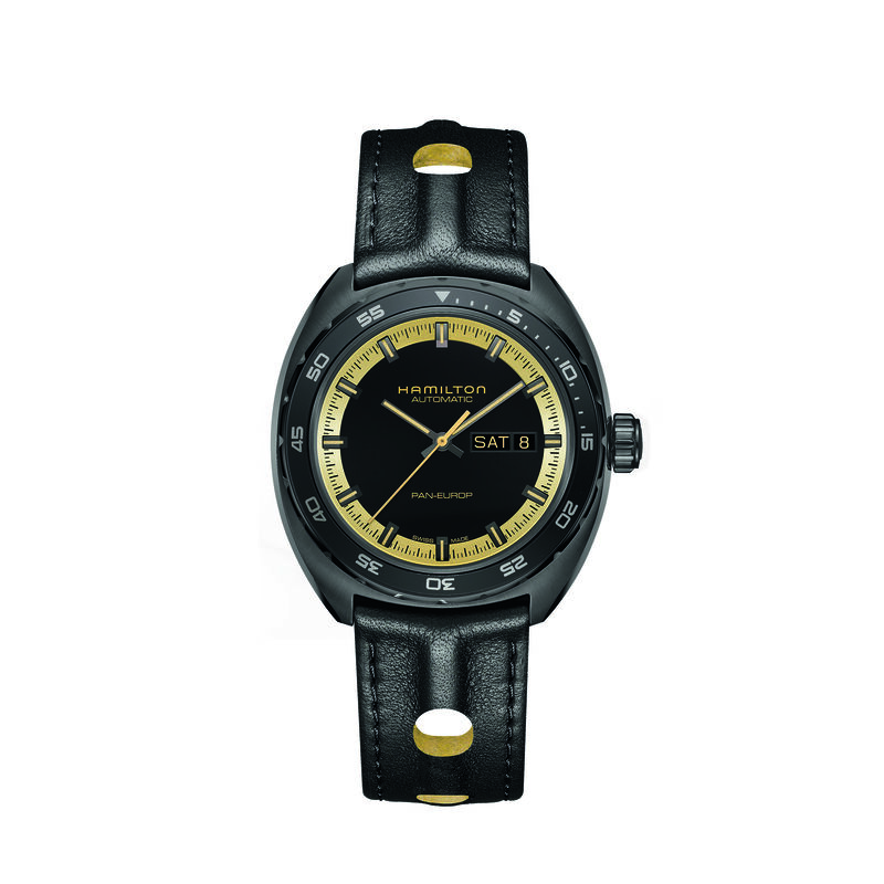 Hamilton American Classic Pan Europ Day Date Auto Watch Black Dial, 42mm image number 0
