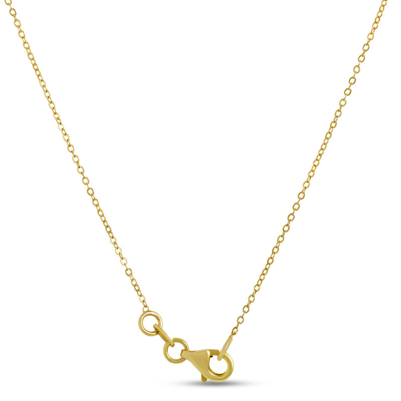Toscano Italian-Crafted Circle Pendant Necklace, 14K Yellow Gold image number 3