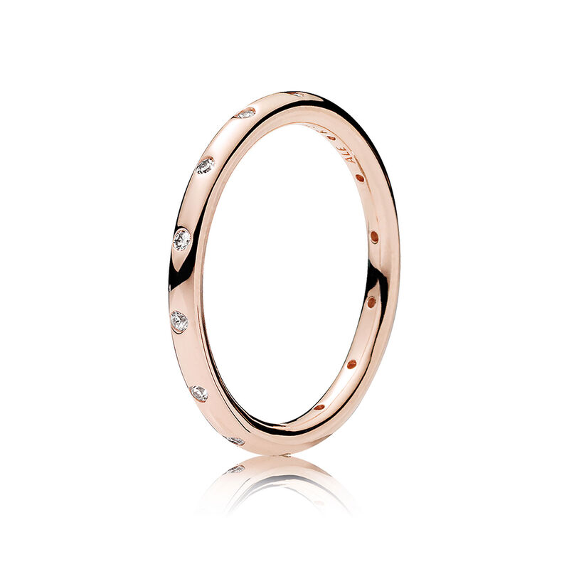 Pandora Simple Spakling CZ Band Ring image number 1