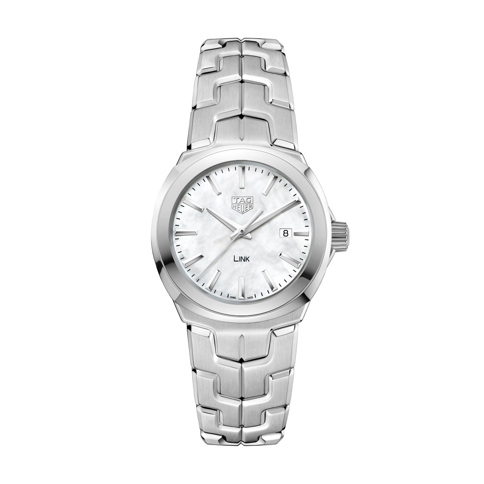 TAG Heuer Link Quartz Ladies Mother of Pearl Steel Watch WBC1310