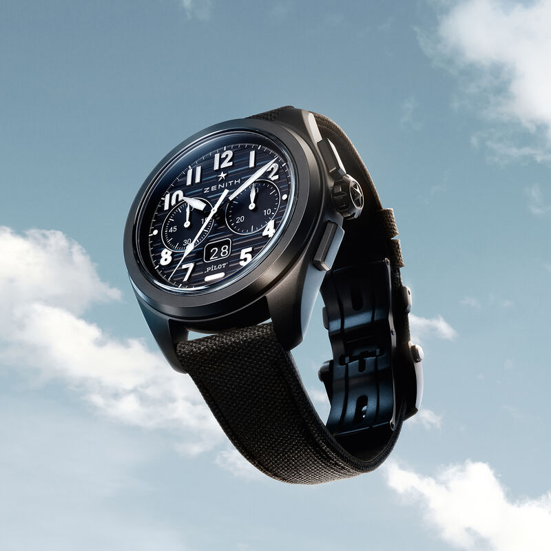 Zenith Pilot Big Date Flyback Black Dial Watch, 42.5mm image number 3
