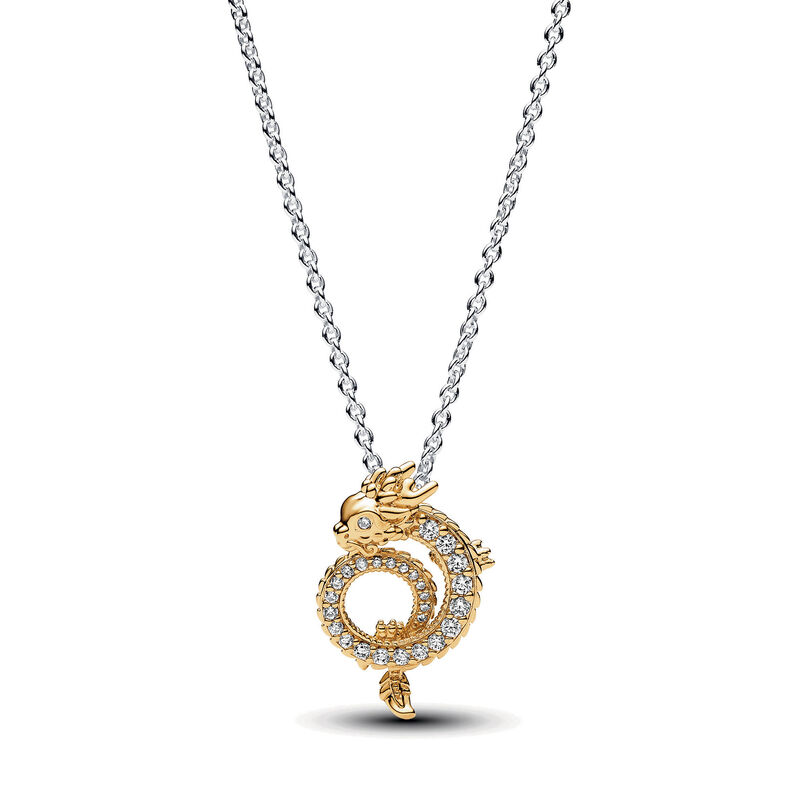 Pandora Two-tone Chinese Year of the Dragon Collier Necklace image number 0