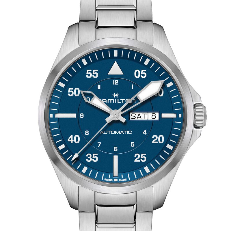 Hamilton Khaki Aviation Pilot Day Date Blue Dial Watch, 42mm image number 0