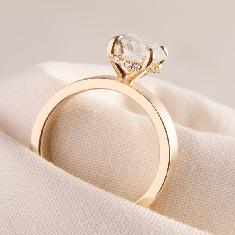 Bella Ponte Round Diamond Solitaire Engagement Ring, 14K Yellow Gold Size 6.5 image number 3