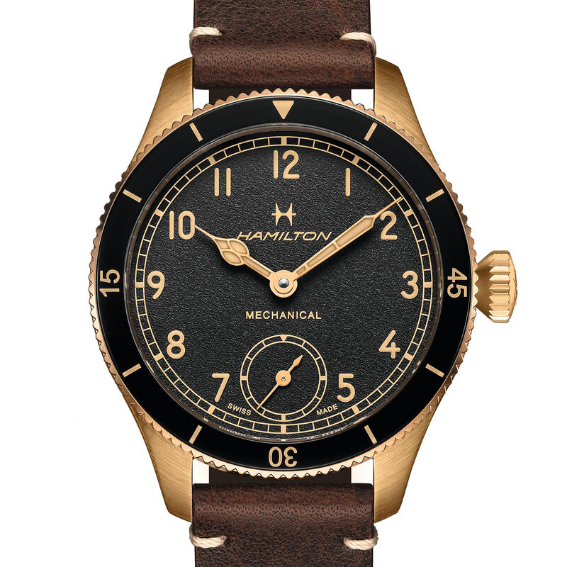 Hamilton Khaki Aviation Pilot Pioneer Bronze Watch Black Dial, 43mm image number 0