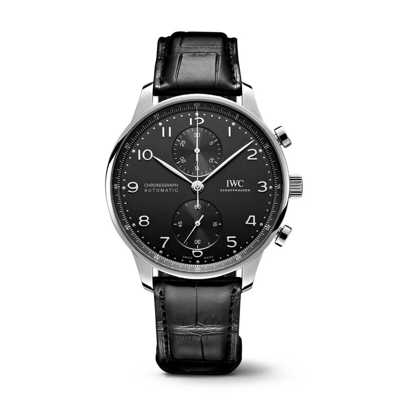 IWC Portugieser Chronograph Black Dial Watch, 41mm image number 0