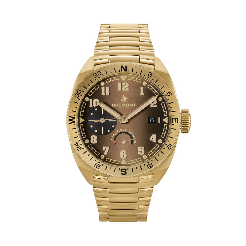 Bremont Terra Nova Power Reserve Bronze Brown Dial Watch, 40.5mm image number 0