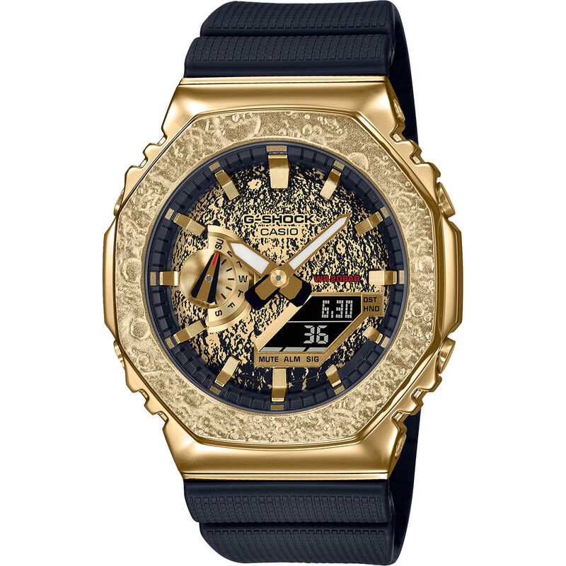 G-Shock Analog Digital Watch Space Themed Gold Bezel, 49.3mm image number 0