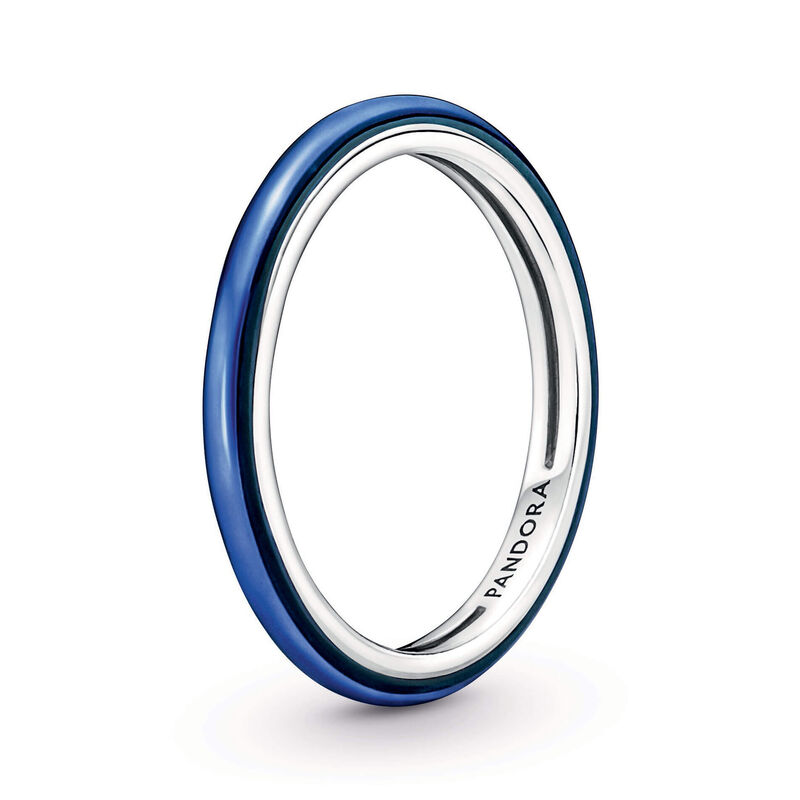 Pandora ME Electric Blue Enamel Ring image number 1