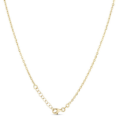 Toscano East West Bar Necklace, 14K Yellow Gold