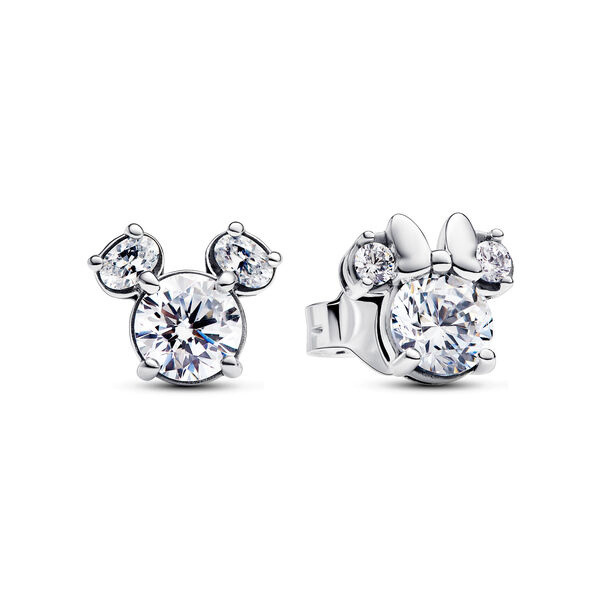 Pandora Disney Mickey Mouse & Minnie Mouse Sparkling Stud Earrings