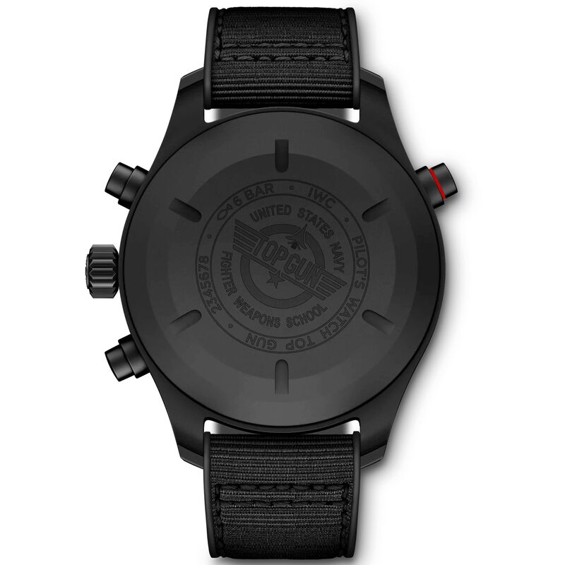 IWC Pilot&rsquo;s Watch Double Chronograph TOP GUN Ceratanium&reg; Black Dial Watch, 44mm image number 2