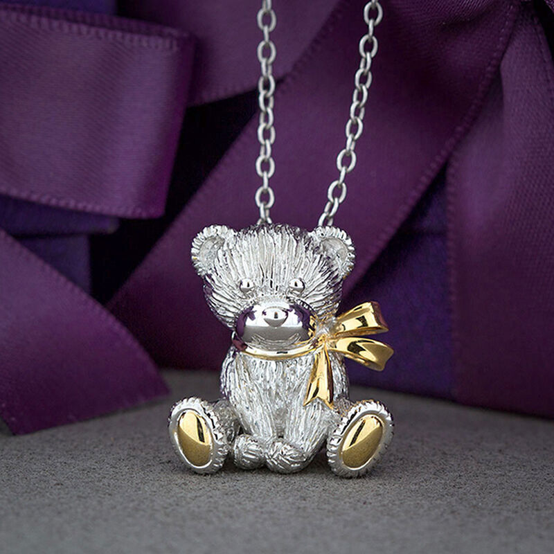 2015 Benny Bear Pendant in Sterling Silver image number 5