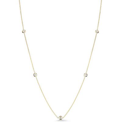 Roberto Coin Diamonds by the Inch 7-Station Diamond Necklace 18K