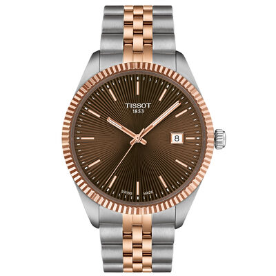 TISSOT Ballade Brown Dial Watch, 40mm