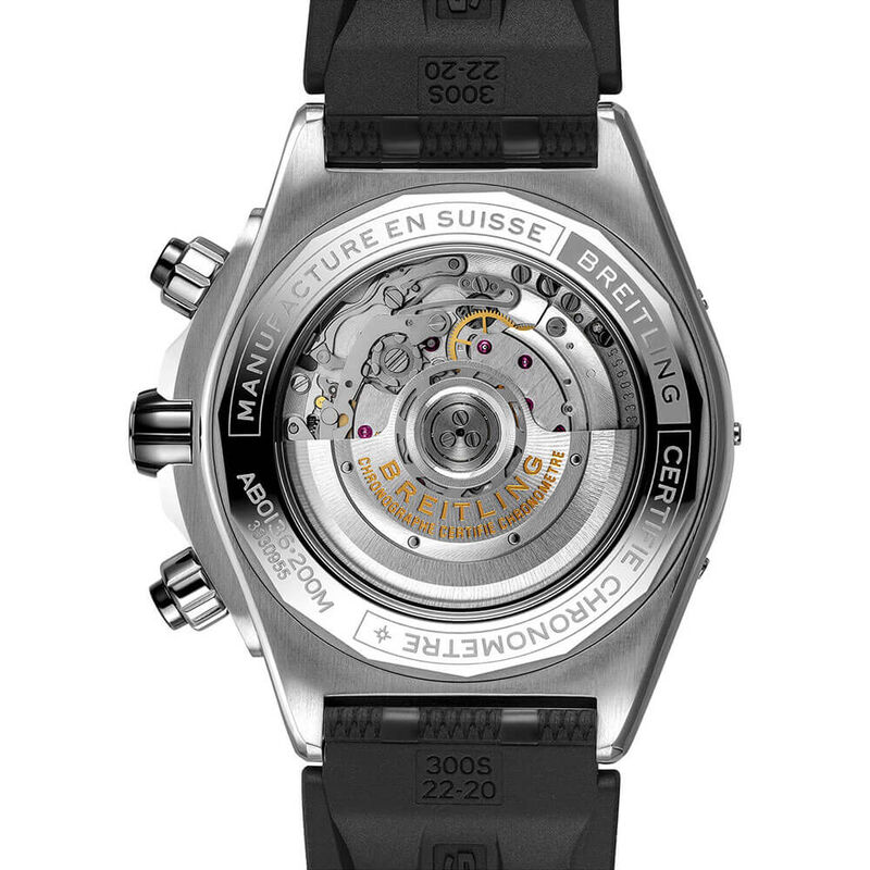 Breitling Super Chronomat B01 44 Black Rubber Watch, 44mm image number 2