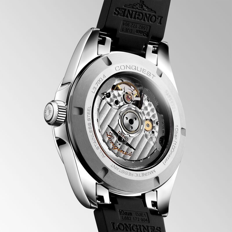 Longines Conquest Black Dial Watch, 38mm image number 2