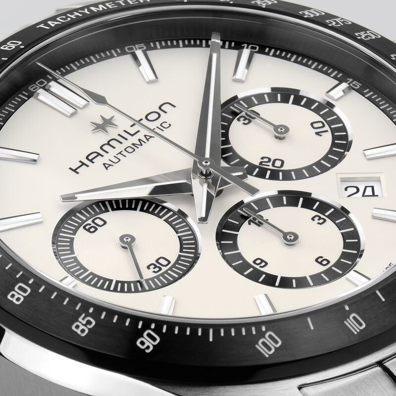 Hamilton Jazzmaster Performer Auto chrono White Dial Watch, 42mm image number 2