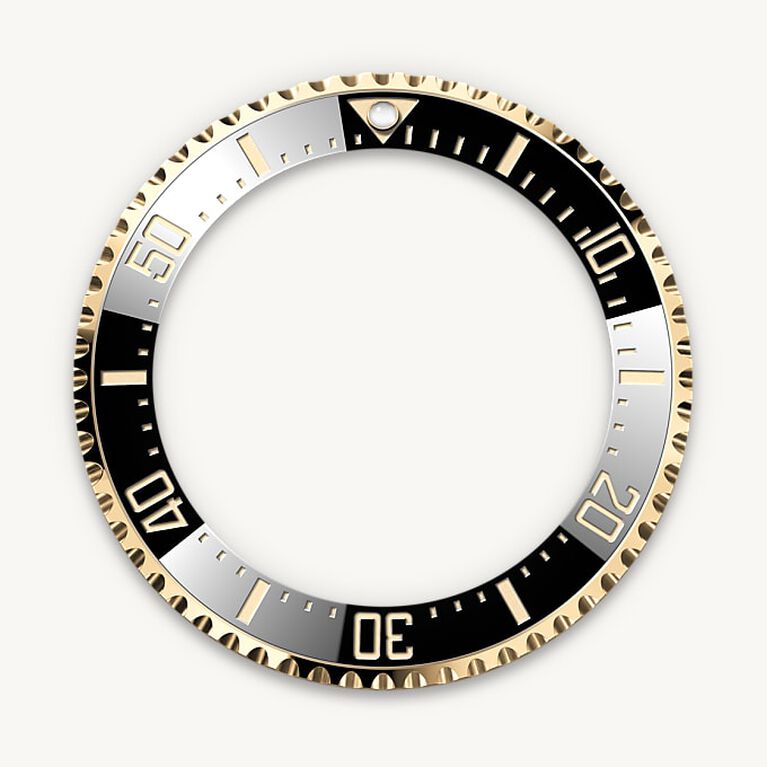 rolex sea-dweller in yellow rolesor - combination of oystersteel and yellow gold, m126603-0001 - ceramic bezel and luminescent display - ben bridge