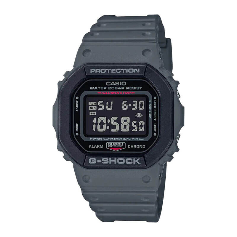 G-Shock Gray & Black Rectangular Watch, 48.9mm image number 0