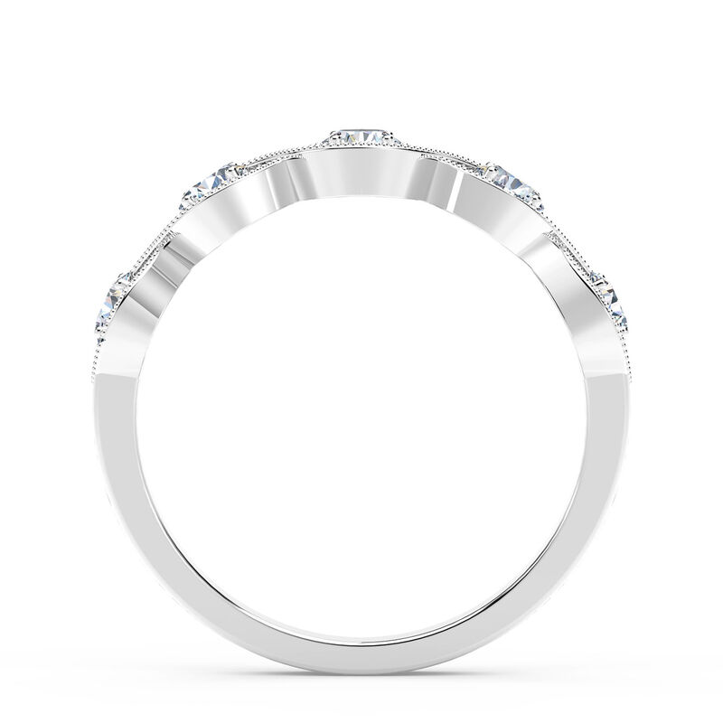De Beers Forevermark Tribute™ Braided 5-Stone Diamond Ring 18K image number 2