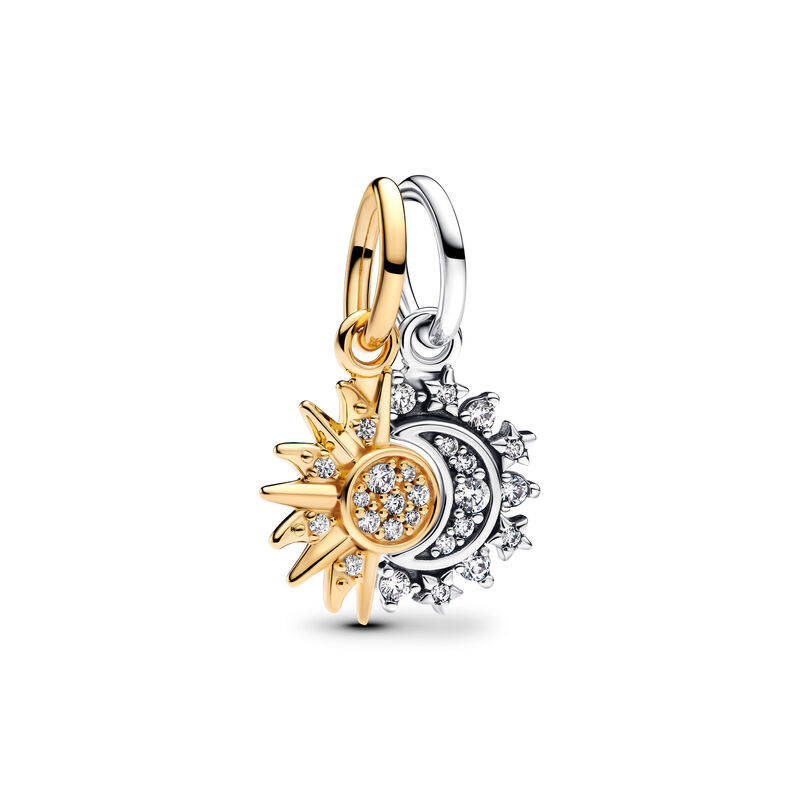 Pandora Splittable Sun & Moon Dangle Charm image number 0