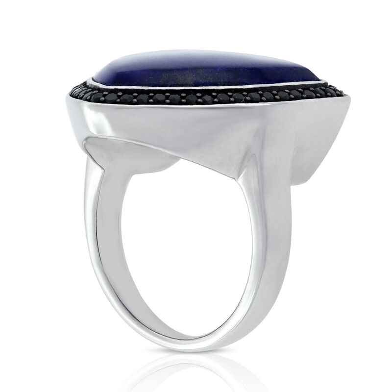 Lisa Bridge Lapis Lazuli & Black Sapphire Ring image number 4