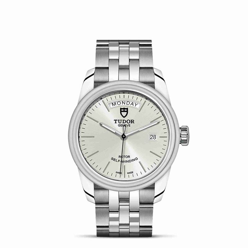 TUDOR Glamour Date+Day Watch Steel Case Silver Dial, 39mm image number 1