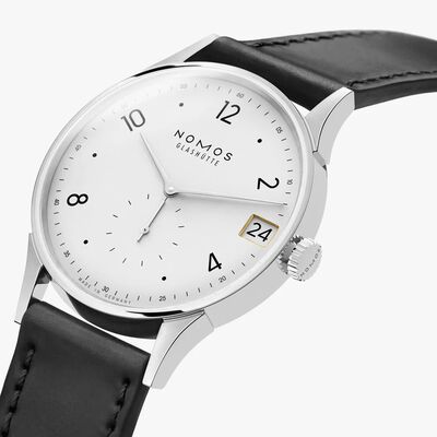 NOMOS Minimatik Date White Dial Watch, 39.5mm