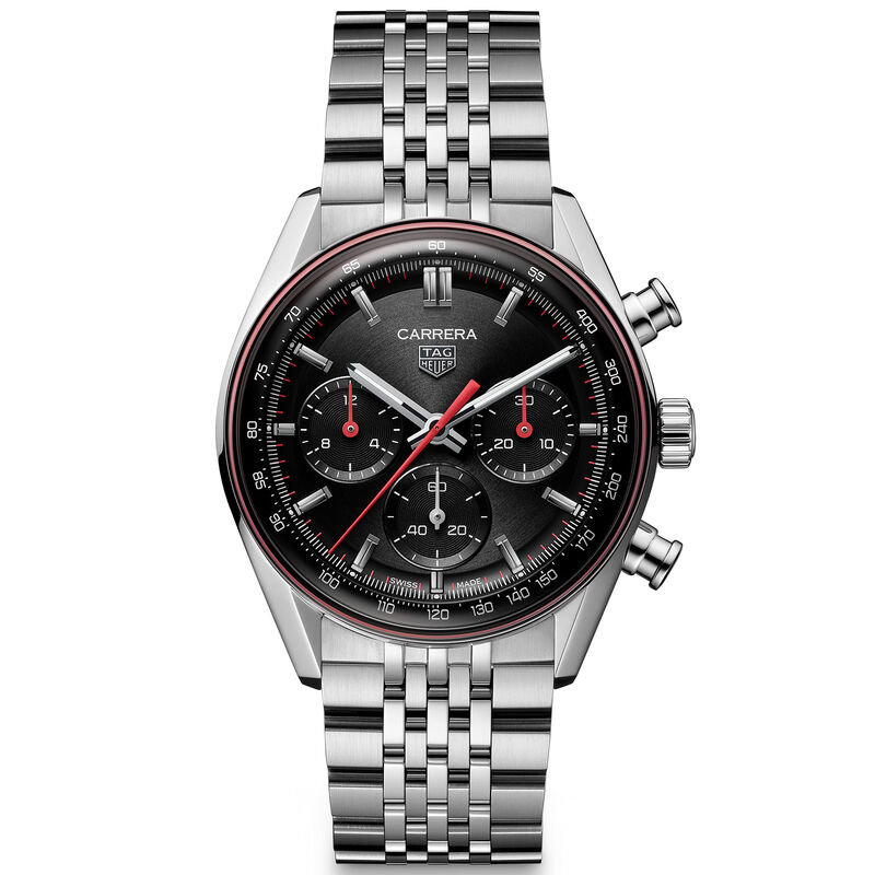 TAG Heuer Carrera Chronograph Black Dial Watch, 41mm image number 0