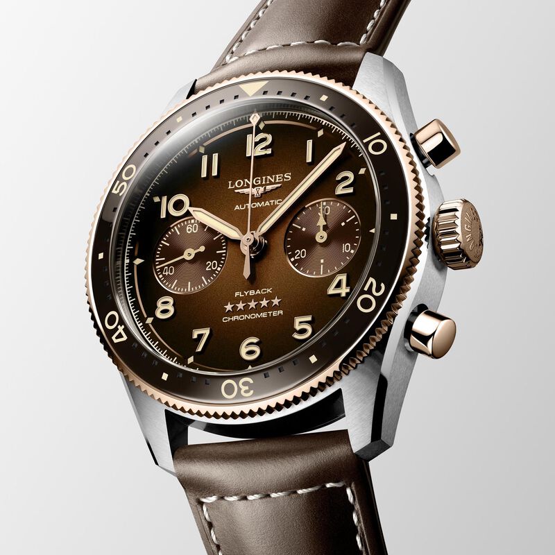 Longines Spirit Flyback Brown Dial Watch, 42mm image number 1