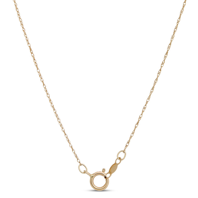 Round Rhodolite Halo Necklace, 14K Yellow Gold image number 3