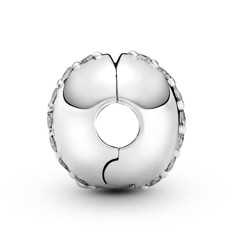Pandora Sparkling CZ Line Clip Charm image number 2