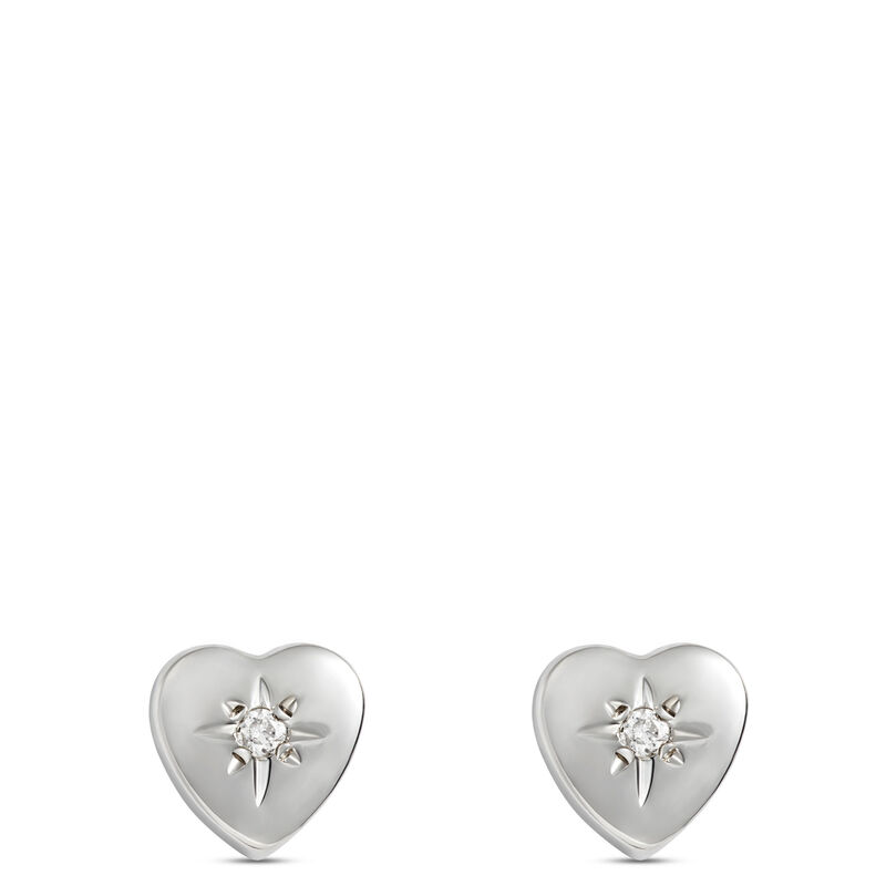 Heart Shaped Baby Stud Earrings image number 0
