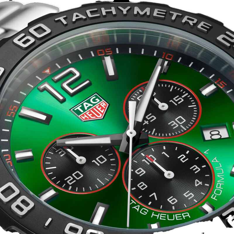 TAG Heuer Formula 1 Chronograph Green Dial, 43mm image number 3