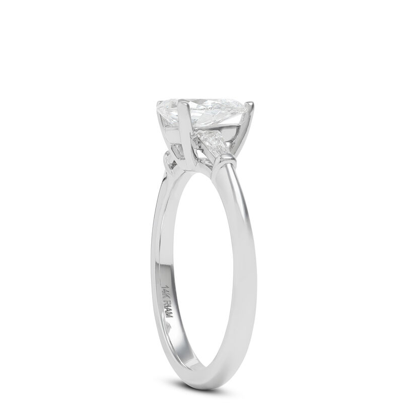 Fancy Cut Diamond Band, 14K White Gold image number 1