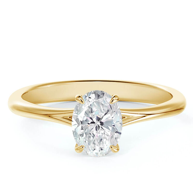 De Beers Forevermark Icon™ Oval Diamond Solitaire Engagement Ring 18K image number 0
