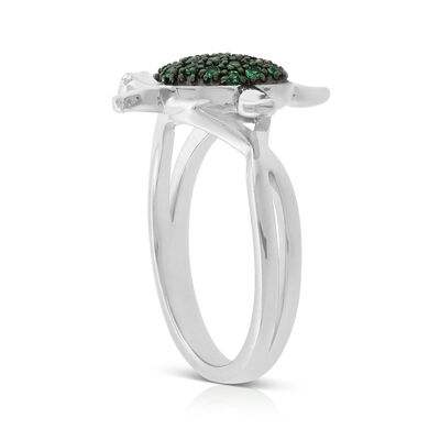Lisa Bridge Emerald Turtle Ring