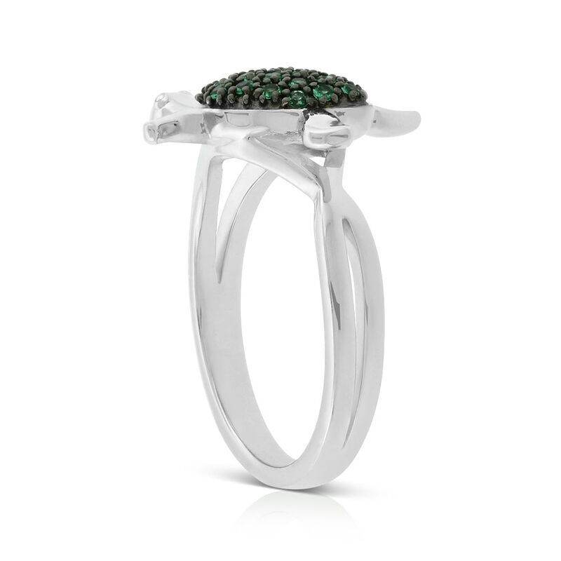 Lisa Bridge Emerald Turtle Ring image number 1
