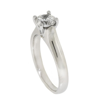 Ben Bridge Signature Diamond™ Solitaire Ring in Platinum, 3/4 ct.