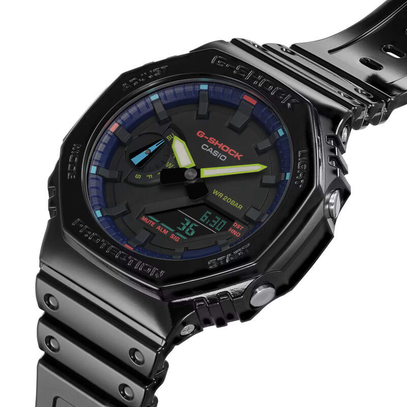 G-Shock Analog-Digital Watch Black Dial Black Resin Band, 48.5mm image number 3