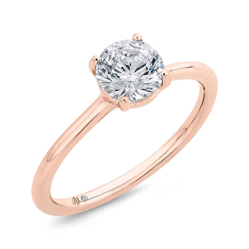 Bella Ponte "The Whisper" Rose Gold Engagement Ring Setting 14K image number 0