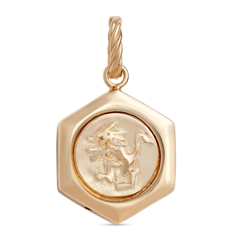 Toscano Winged Lion of Venice Charm, 14K Yellow Gold image number 1