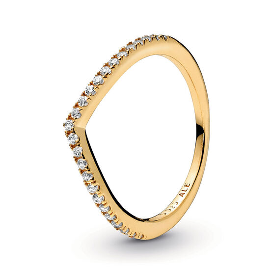 Pandora Shine™ Sparkling Wishbone CZ Ring